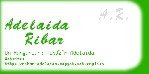 adelaida ribar business card